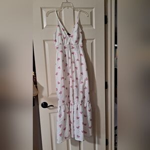 Pink Floral Maxi Dress By Simplee